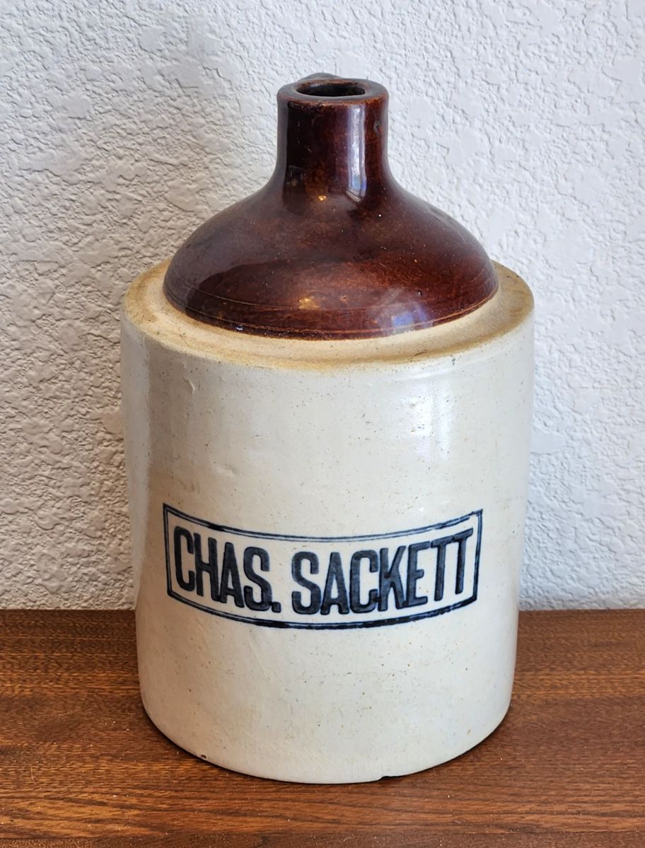 RARE Red Wing whiskey jug from Saratoga, Wyoming.