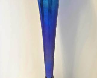 Tiffany Furnaces bronze & art glass vases