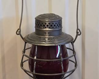 Denver & Rio Grande Railroad lantern, collection of railroad china