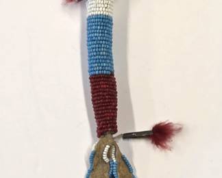 Sioux beaded awl case