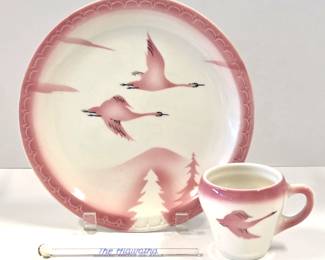 Collection of railroad china