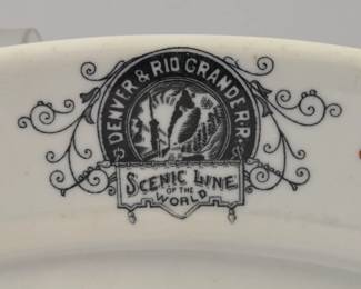 Collection of railroad china