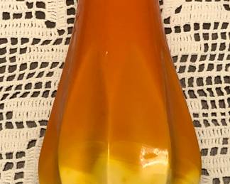 L.E. Smith Bittersweet Swung Glass Vase