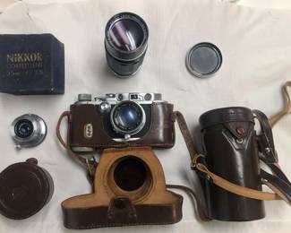 Nice selection of vintage camera equipment