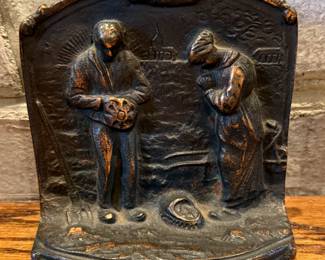 Cast Iron Bookend - Thankful Farmers