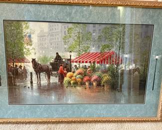 Matted and Framed Art - "A Touch of Spring" - G. Harvey