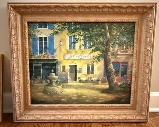 Framed Art - French Street Scene
