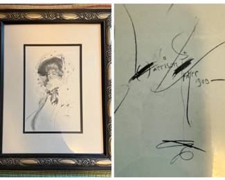 Matted and Framed Art - Lady Portrait - Harrison Fisher