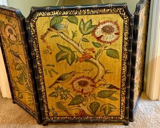 Floral Fireplace Screen