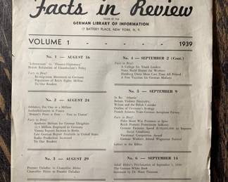 More to come on these publications. See description in sale details. Full count to come by tonight 11/24/25 by 9pm. VERY RARE! Makes for great reading to realize just how underhanded the NAZIs were!