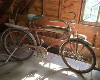 Vintage 1930s-1940s bicycle. Needs a complete overhaul, but a classic!