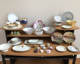 Some of the large assortment of porcelain.