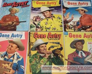 6 Gene Autry Comics. 1949 1954.