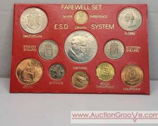 Farewell Set Silver Threepence