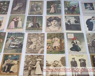 1 95 Antique Romance Postcards