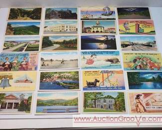 1 100 Vintage Unused United States Postcards.