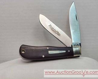 1989 Remington R1128. Silver Bullet Two Blade Folding Knife