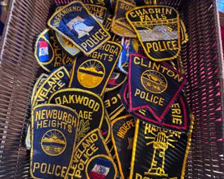 Vintage police patches