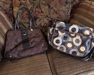 Coach purse and Coach diaper bag 