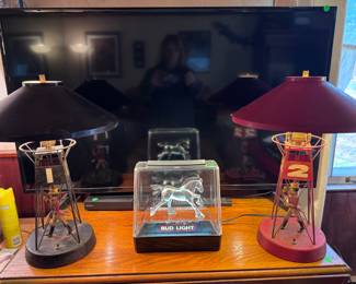 Two Johnny Walker lamps, working condition 