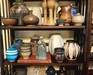 HUGE collection of Charles Counts signed pottery!