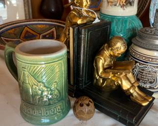 Ronson Art Metal/Chinese Scholars Bookends/1930's +