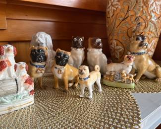 Collection of antique/vintage dogs