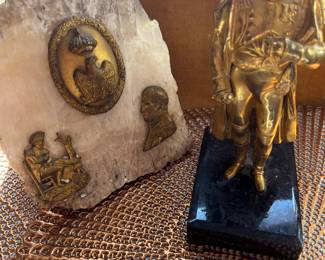 Napoleon bronze statute........plus bronze items