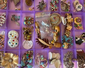 Collection of costume jewelry