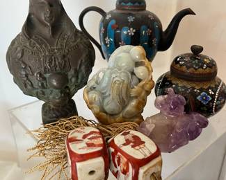 Antique cloisonne,,,,,, bronze bust(Arturo Prat 21-V-1879)