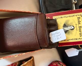 Leather cigar case