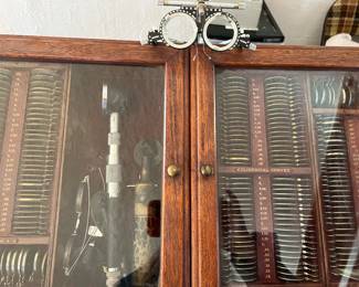 Antique (1890-1910) Optometrist Display Case ...would be great to have it as a display at an Optometrist Store...what a perfect conversation piece.....