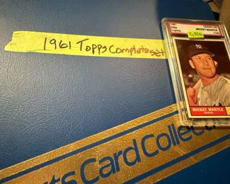 1961 Topps Complete Set!! With a Mickey Mantle Graded 7!
Super tough to find!!