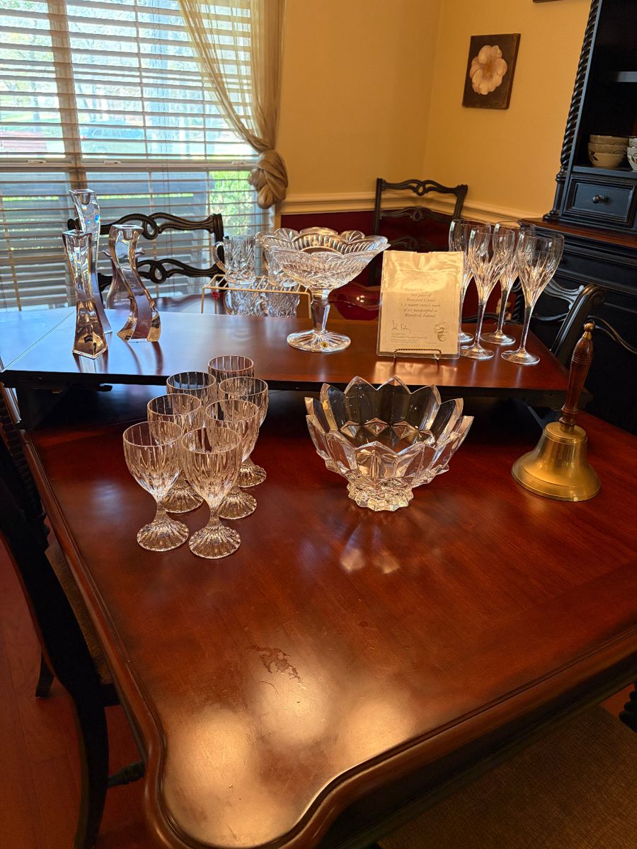 Gorgeous lead Crystal by Waterford, Mikasa and other high-end makers