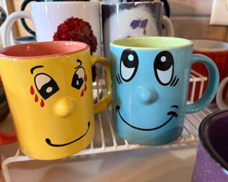 Atico International 3-D Funny Face Coffee/Tea Mugs