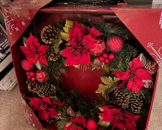 Large Christmas Wreaths still in boxes