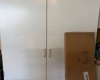 Several garage cabinets