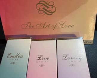 Set of three perfumes titled The Art of Love