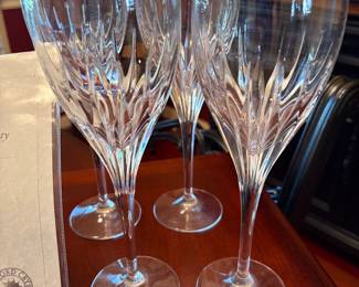 VAC- Da Vinci Collection Prato Blown Glass Water / Wine Goblets
