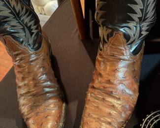 Vintage men’s ostrich boots