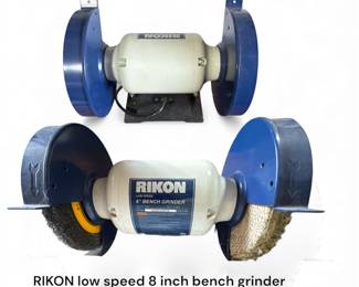 Rikon low speed 8" bench grinder