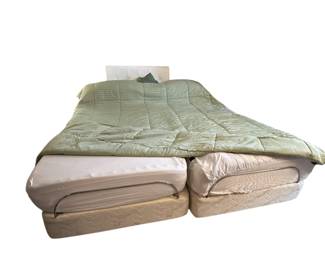 King (or two twin size) Tempur-pedic pressure relieving Swedish mattress and pillow