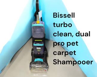 NEW - Bissell turbo clean, dual pro pet carpet shampooer