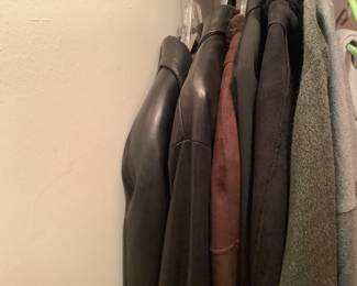 Winter and leather coats 