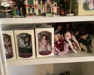 Porcelain doll ornaments 