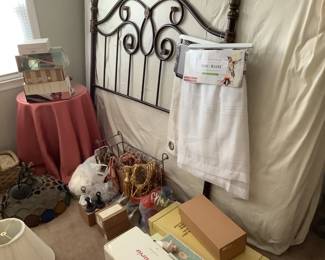 Twin headboard , Queen mattress and box spring 