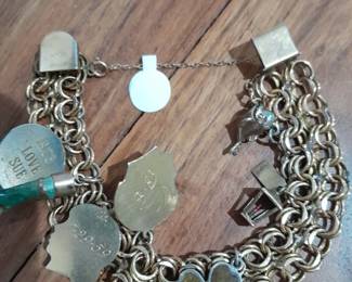 Vintage charm bracelet