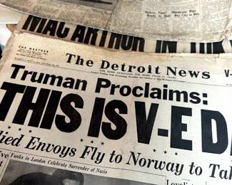 Vintage newspapers