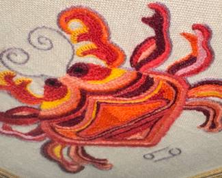 beautifully done hand made Crewel Cross Stitch