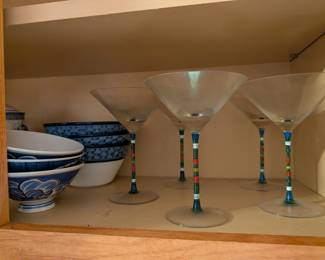 Vintage Caprice Martini Glasses